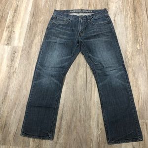 American Eagle Slim Straight Denim Jeans Size 34/30 Barely Worn Great Condition